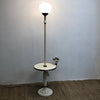Art Deco Cream Bakelite Standard Lamp w/ Table