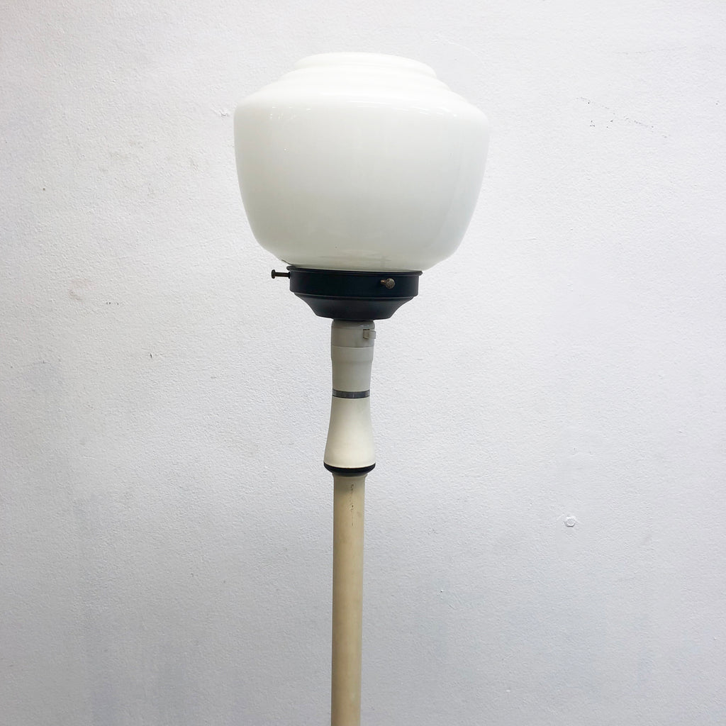 Art Deco Cream Bakelite Standard Lamp w/ Table