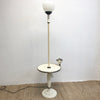 Art Deco Cream Bakelite Standard Lamp w/ Table