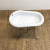 Vintage Enamelware Enamel Baby Bath w/Strand