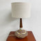 Mid Century Wood and Ceramic Table Lamp