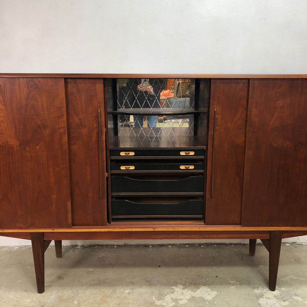 Mid Century Danish High Board From Denmark