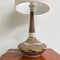 Mid Century Wood and Ceramic Table Lamp