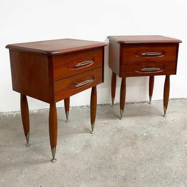 Pair of Mid Century Myrtle Bedside Tables