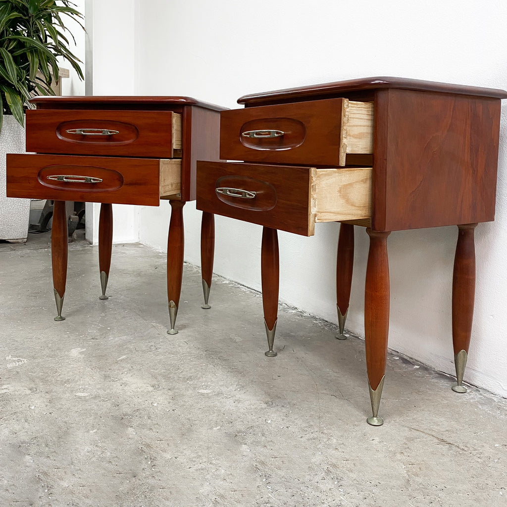 Pair of Mid Century Myrtle Bedside Tables