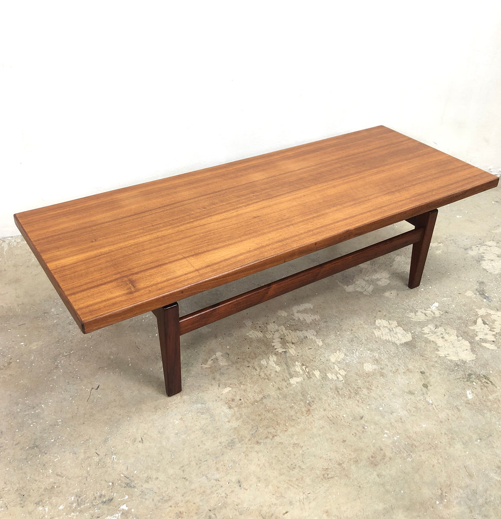 Mid Century Black Wood Sofa Table c1970