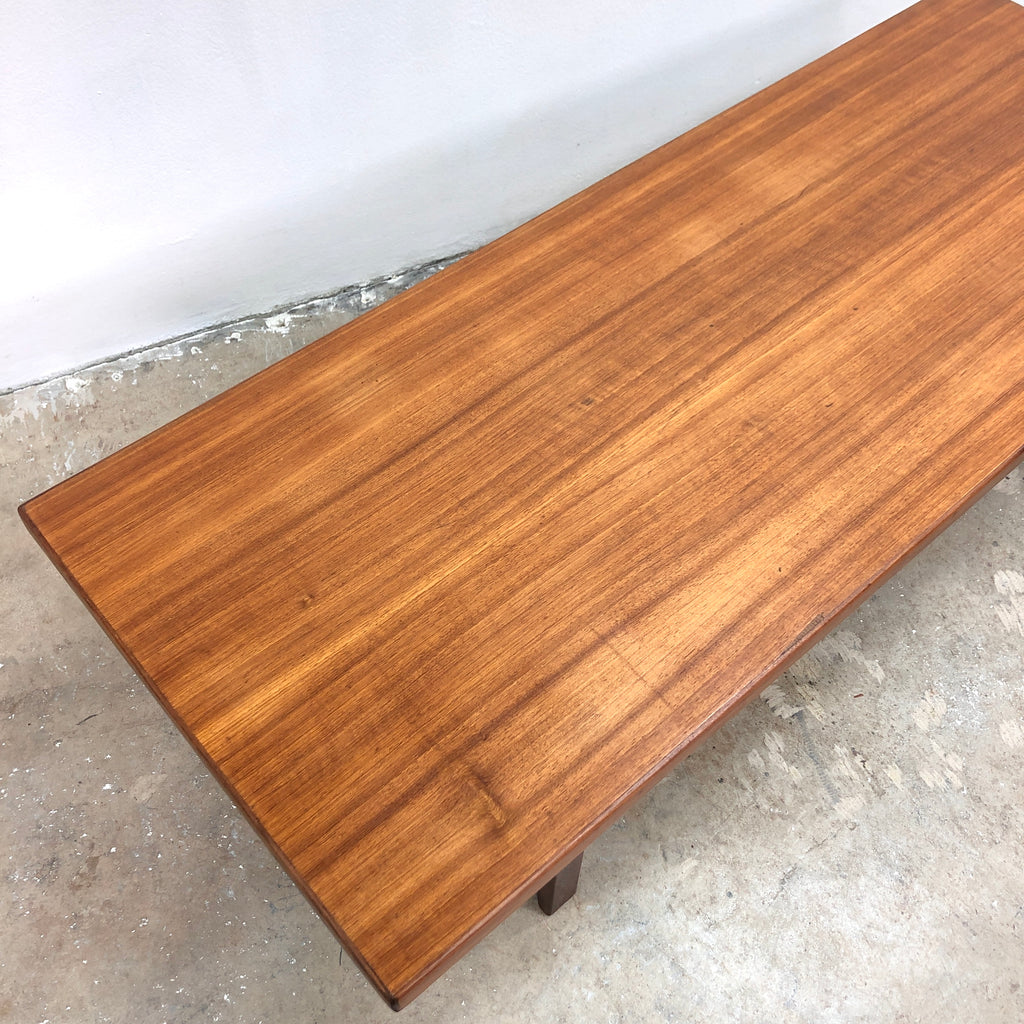 Mid Century Black Wood Sofa Table c1970