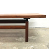 Mid Century Black Wood Sofa Table c1970