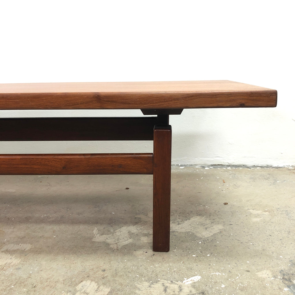 Mid Century Black Wood Sofa Table c1970