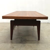 Mid Century Black Wood Sofa Table c1970