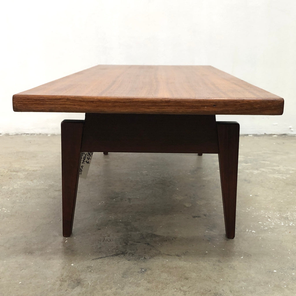 Mid Century Black Wood Sofa Table c1970