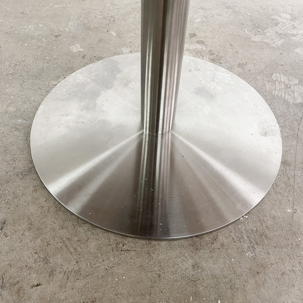 Round Carrara Marble Top Dining Table