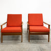 Parker Mid Century Teak Armchair Lounge Chair - Reupholstered