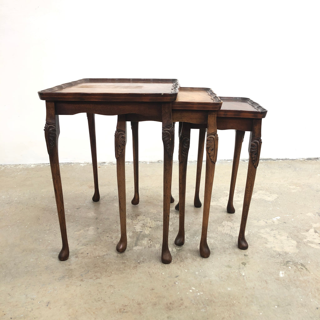Antique Art Deco Nest of Side Tables