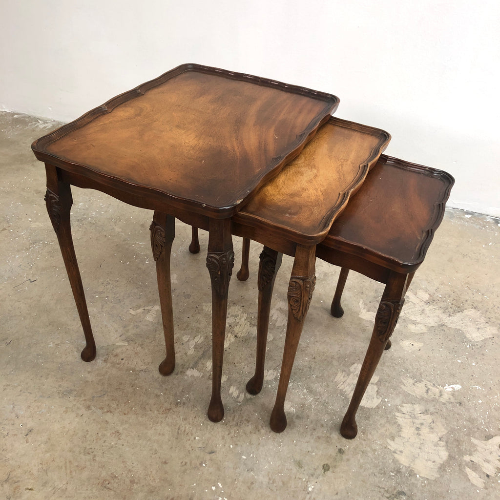 Antique Art Deco Nest of Side Tables