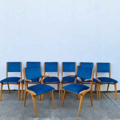9 Piece Mid Century Dining Suite After Carlo De Carli