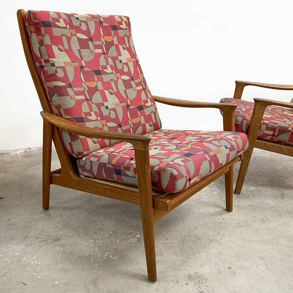 Parker Highback Mid Century Armchairs