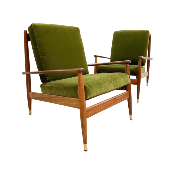 Pair Of Restored Mid Century Parker Armchairs