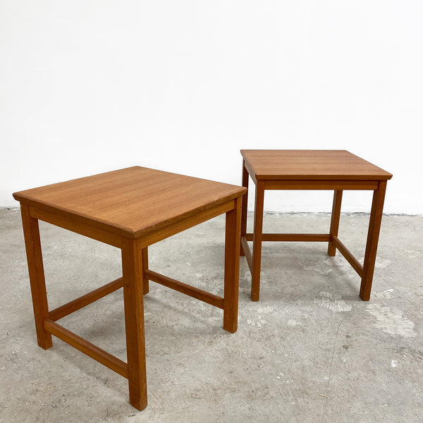 Pair of Mid Century Parker Teak Side Tables