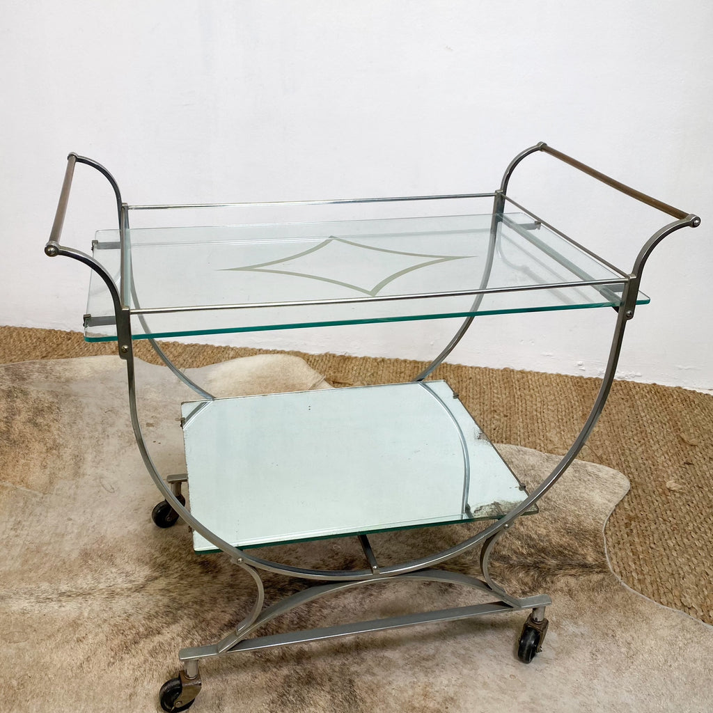 Art Deco Bar Cart Cocktail Trolley