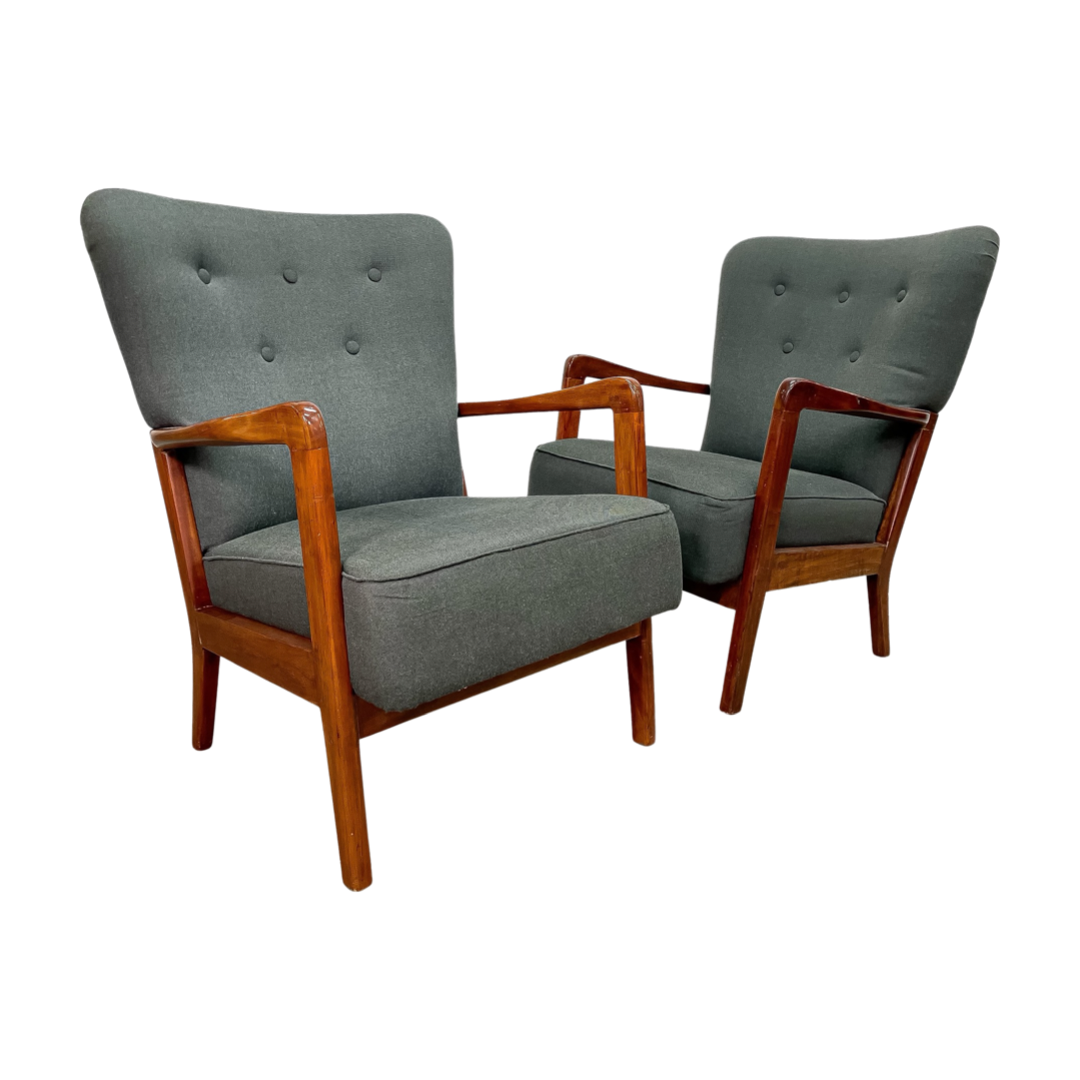 Pair Designer Danish Eleanor Home Finnegan Chairs