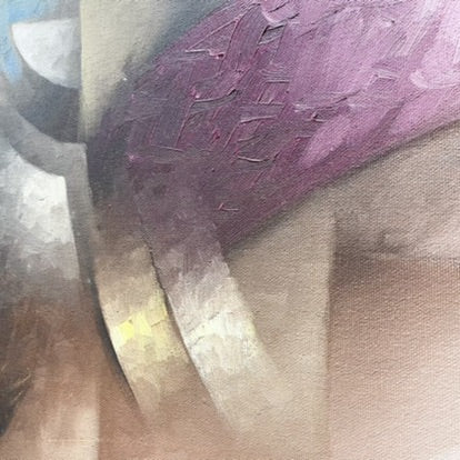 Late 20th Century Abstract Oil Painting 