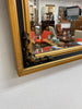 Vintage Bevelled Edge Mirror With Gold Frame