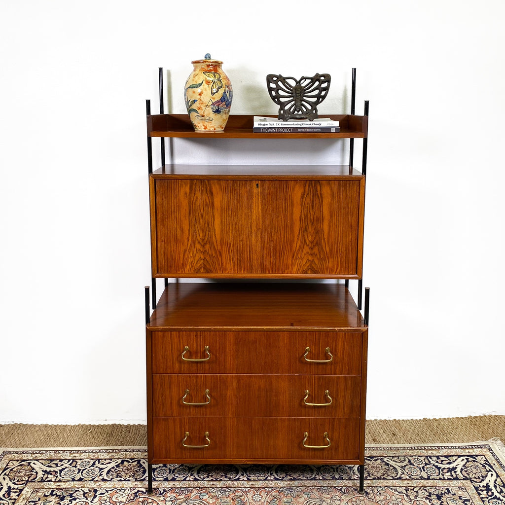 English 1950s Bureau Writing Desk