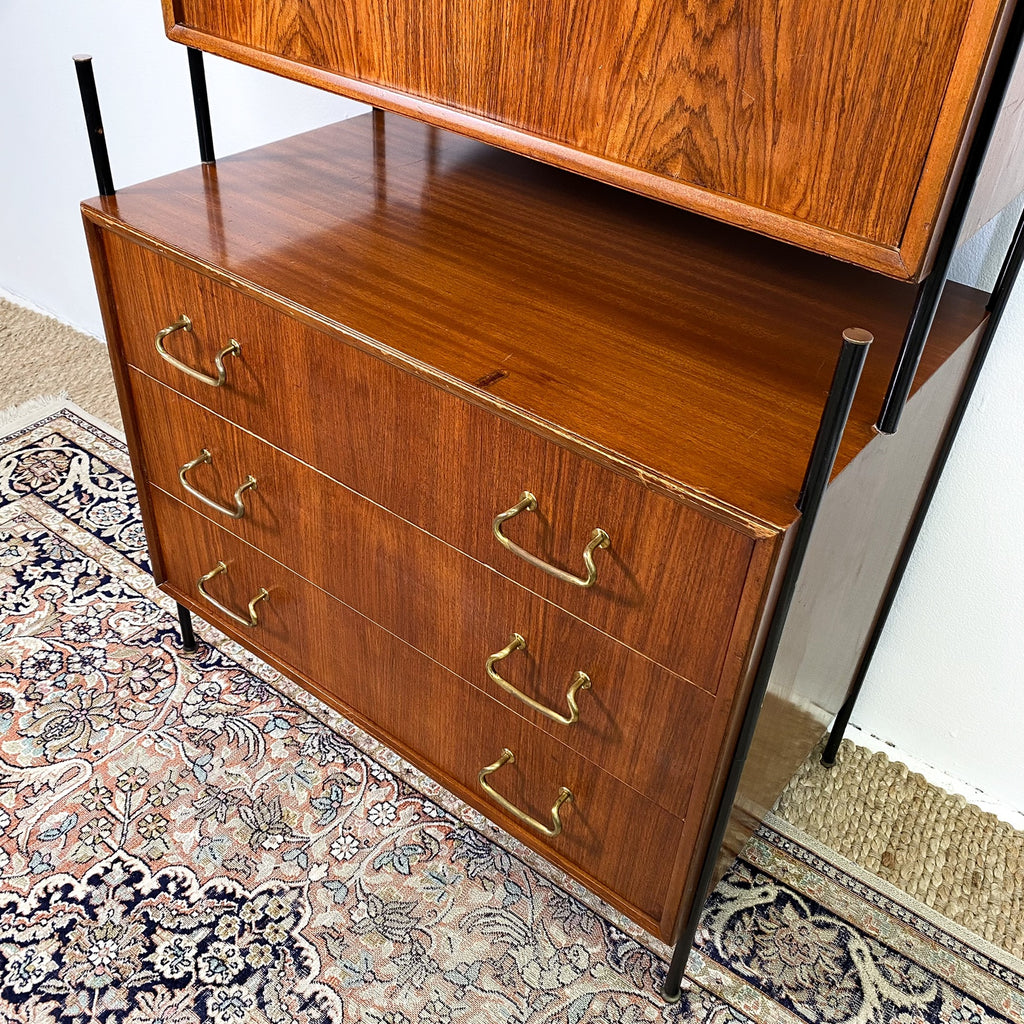 English 1950s Bureau Writing Desk