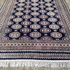 Vintage Blue Ground Handmade Wool Rug