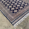 Vintage Blue Ground Handmade Wool Rug