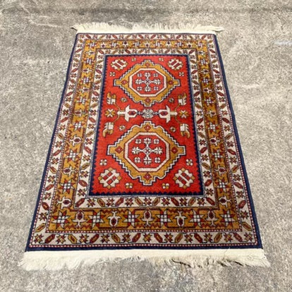 Vintage Handmade Wool Rug