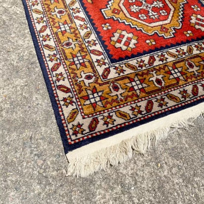 Vintage Handmade Wool Rug