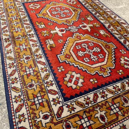 Vintage Handmade Wool Rug