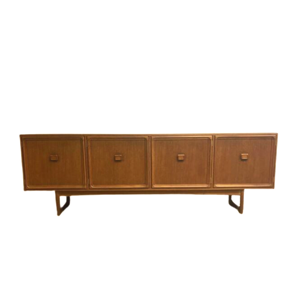 Parker 1970’s Square Handled Sleigh Base Sideboard