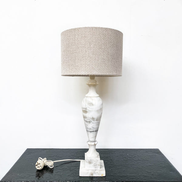 Vintage marble on sale base lamp