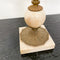 Vintage Marble And Brass Table Lamp