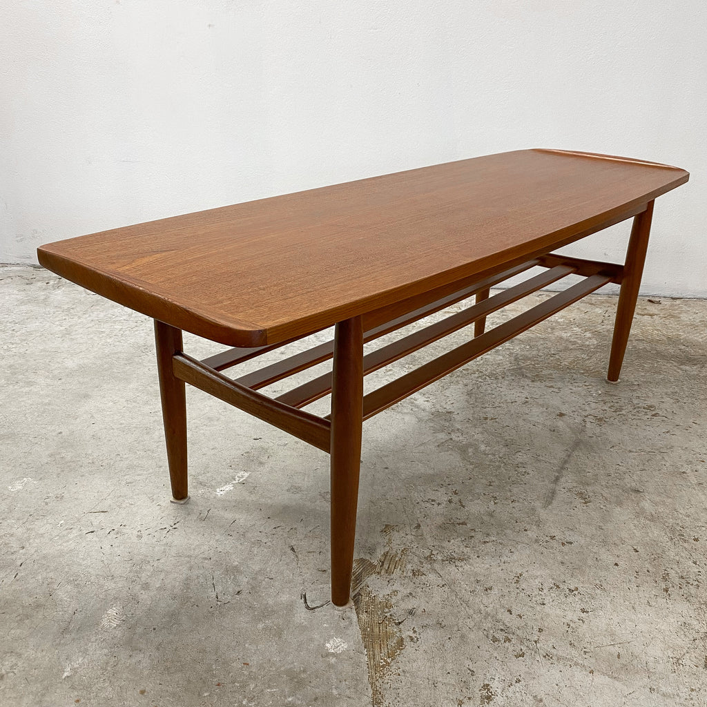 Restored Mid Century Parker Upturned End Coffee Table