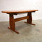 Stunning Danish Extension Table With Inlay Ceramic Tile Top