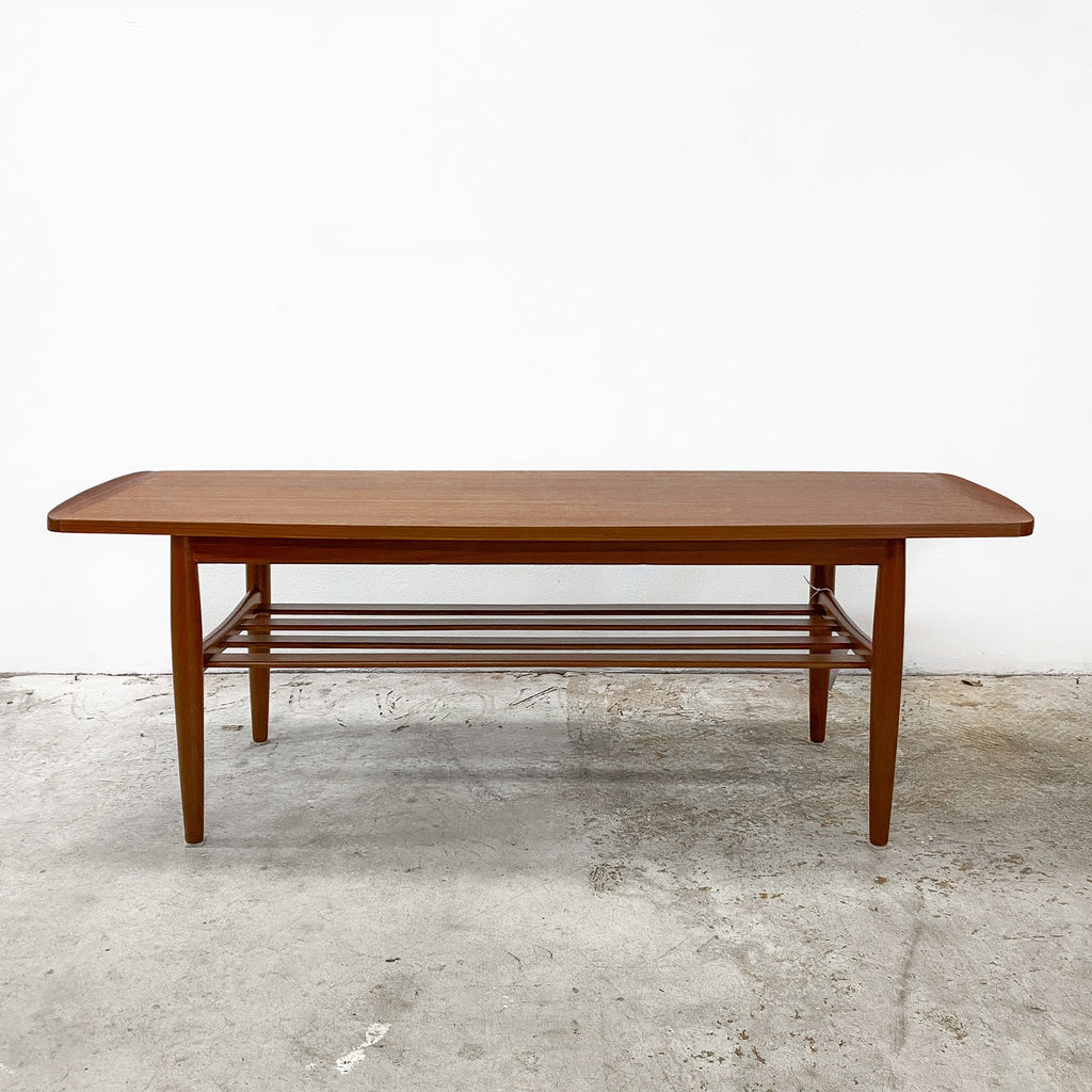 Restored Mid Century Parker Upturned End Coffee Table