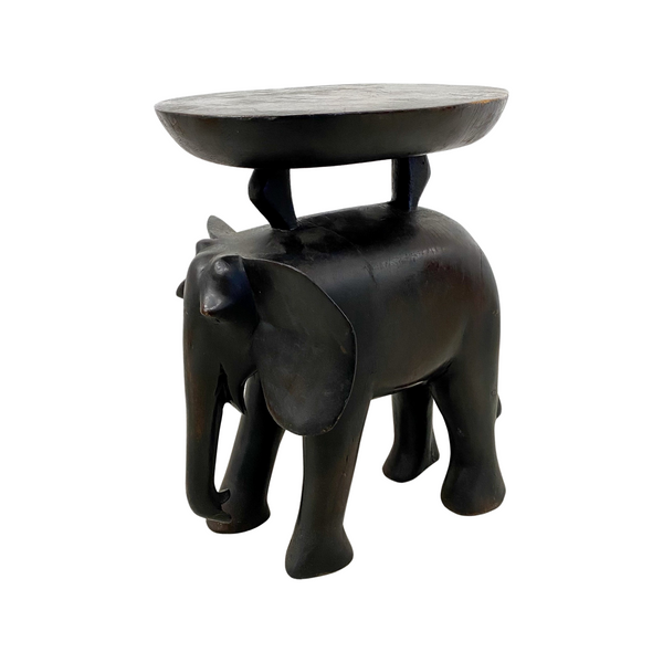 Vintage Elephant Figure Side Table