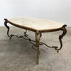 MID CENTURY ITALIAN MARBLE TOP COFFEE TABLE
