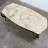 MID CENTURY ITALIAN MARBLE TOP COFFEE TABLE