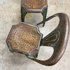 SET OF SIX BELGIAN INDUSTRIAL METAL DINING CHAIRS BY FIBROCIT