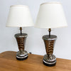 Lucien Gerfaux French Art Deco Pair of Table Lamps
