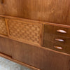 Mid Century Tambour Door Marquetry Sideboard
