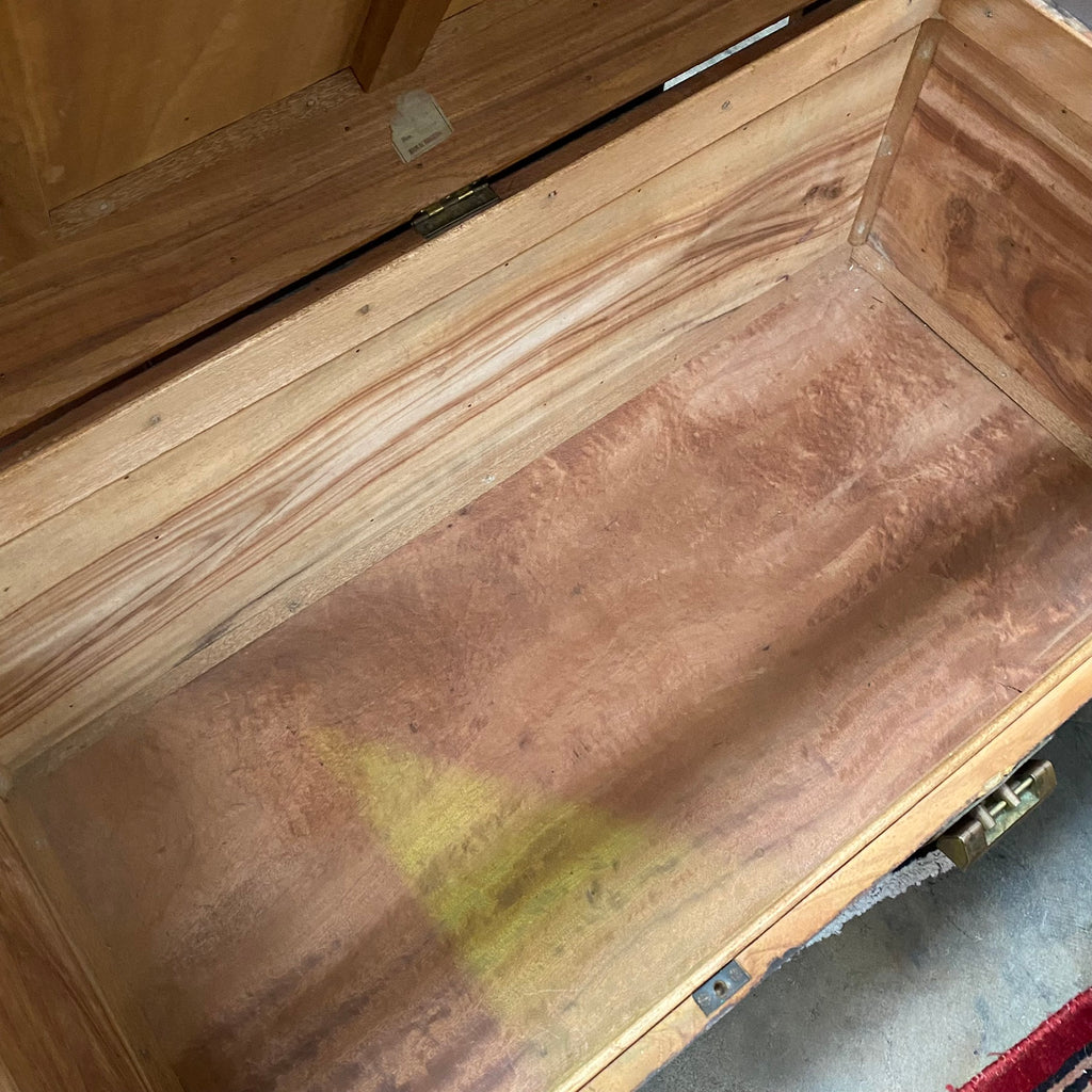1980s Carved Camphor Chest