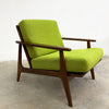Restored Parker Mid Century Rattan Back Armchair - Newly upholstered