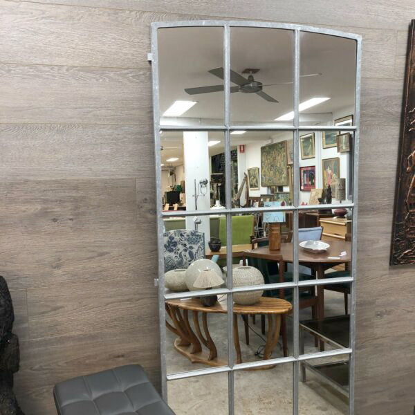 Industrial Steel Frame Bespoke Made Eighteen Section Mirror