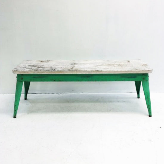 Industrial Wood Top Bench Seat - 1 Available